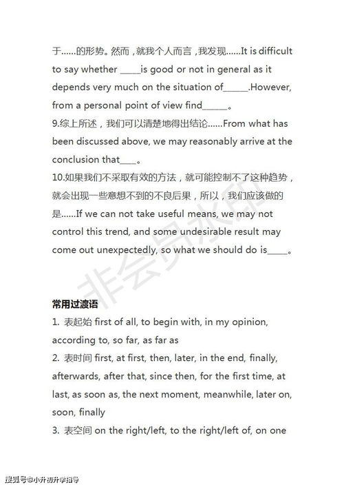 英語作文高級句式開頭