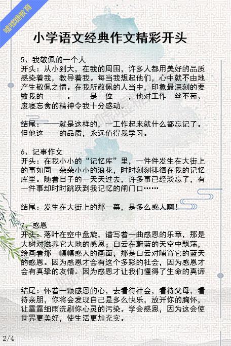 發(fā)現(xiàn)經(jīng)典作文開頭