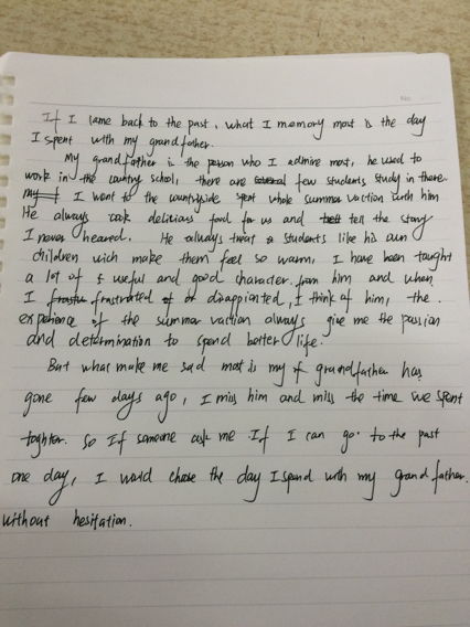 英語(yǔ)回憶作文開頭