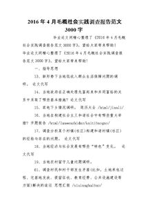 調(diào)研報告范文3000字(調(diào)研報告范文3000字)