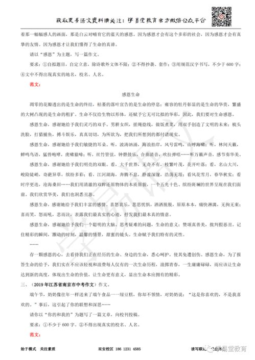 以情感與教育為主題的作文開頭