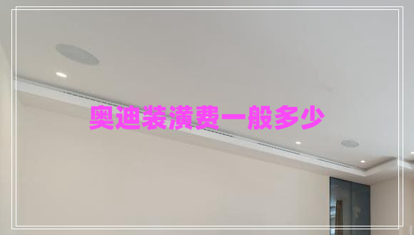 奧迪裝潢費(fèi)一般多少
