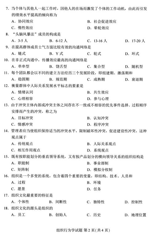 自考本科組織行為學(xué)太難了