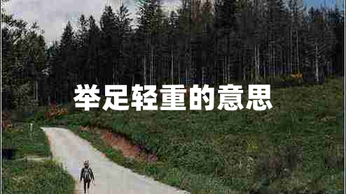 舉足輕重的意思