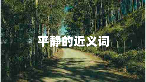 平靜的近義詞