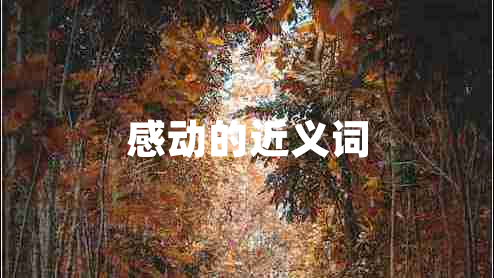 感動的近義詞