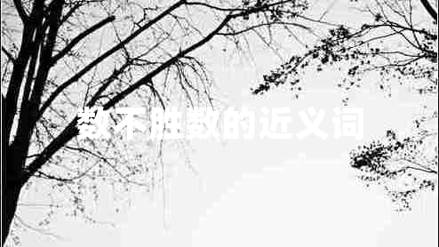 數(shù)不勝數(shù)的近義詞