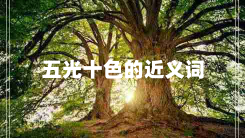 五光十色的近義詞