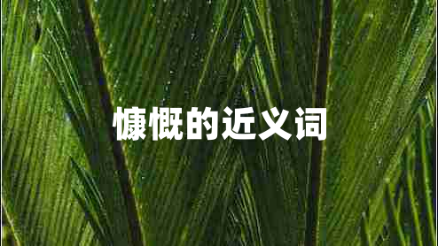 慷慨的近義詞