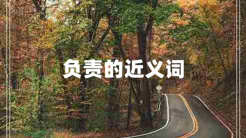 負(fù)責(zé)的近義詞