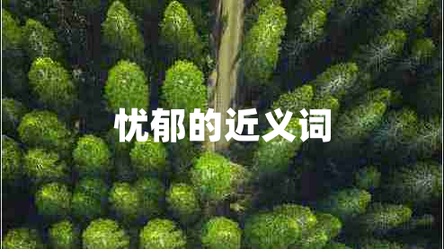 憂郁的近義詞