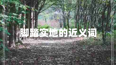 腳踏實(shí)地的近義詞