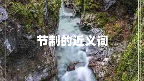 節(jié)制的近義詞