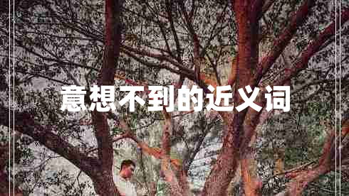 意想不到的近義詞