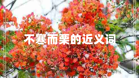 不寒而栗的近義詞