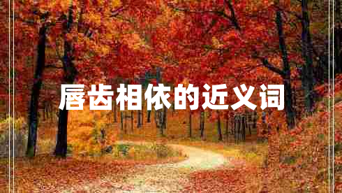 唇齒相依的近義詞