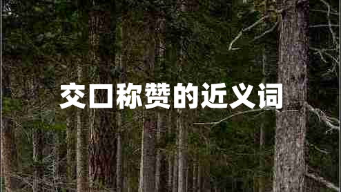 交口稱贊的近義詞