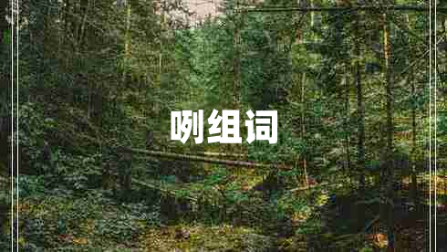 咧組詞