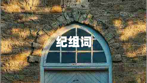 紀(jì)組詞