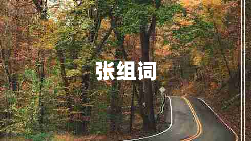 張組詞