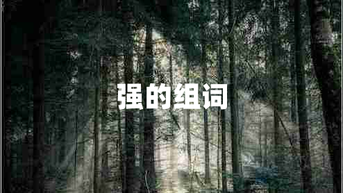 強的組詞