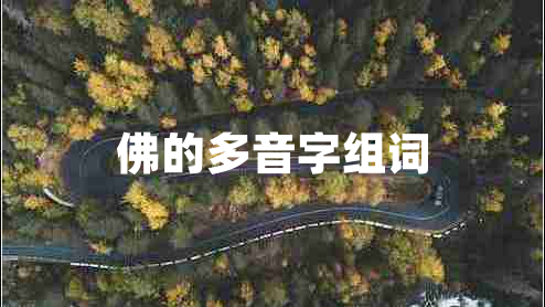 佛的多音字組詞 佛的多音字組詞