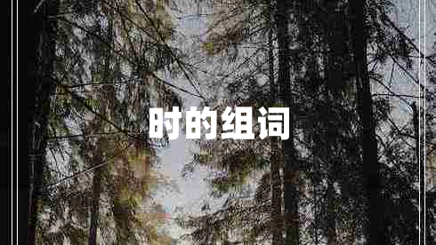 時的組詞