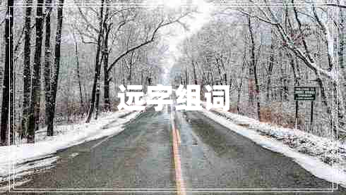 遠(yuǎn)字組詞