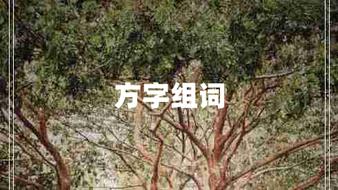 方字組詞 方字組詞