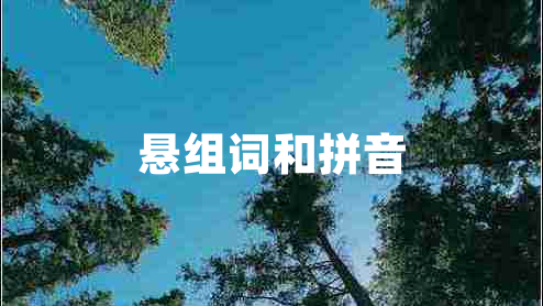 懸組詞和拼音