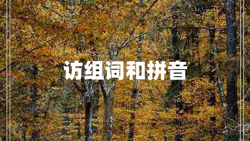 訪組詞和拼音 訪組詞和拼音