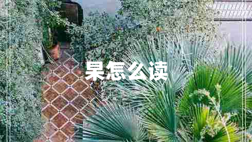 杲怎么讀 杲怎么讀