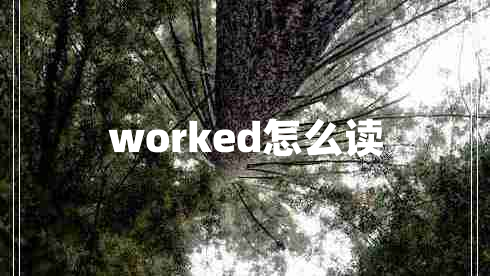 worked怎么讀