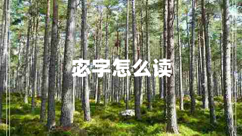 宓字怎么讀 宓字怎么讀