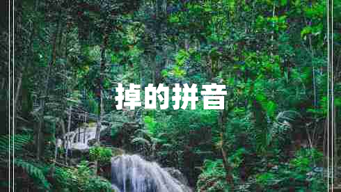 掉的拼音 掉的拼音