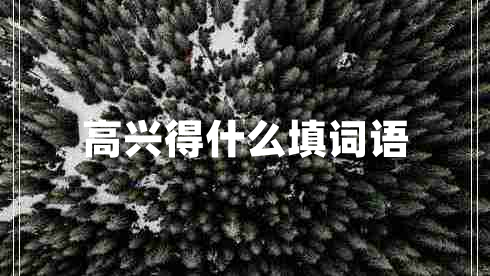 高興得什么填詞語