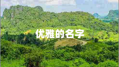 優(yōu)雅的名字 優(yōu)雅的名字