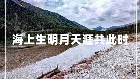 海上生明月天涯共此時