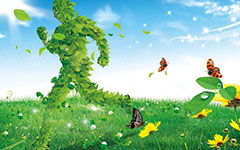 心中的綠色校園作文200