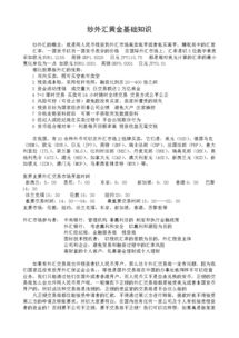 外匯基礎(chǔ)知識百度文庫