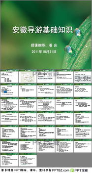 安徽導(dǎo)游基礎(chǔ)知識課件