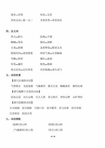 四級(jí),人教版,基礎(chǔ)知識(shí)