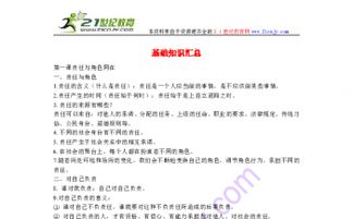 中考思想政治基礎(chǔ)知識(shí)