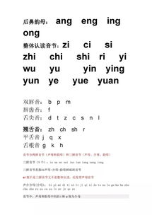 人教版語文拼音基礎(chǔ)知識