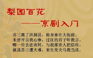 京劇基礎(chǔ)知識教學(xué)